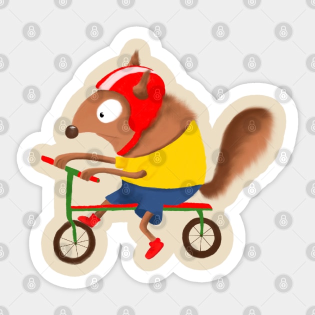 squirrel Sticker by Lins-penseeltje